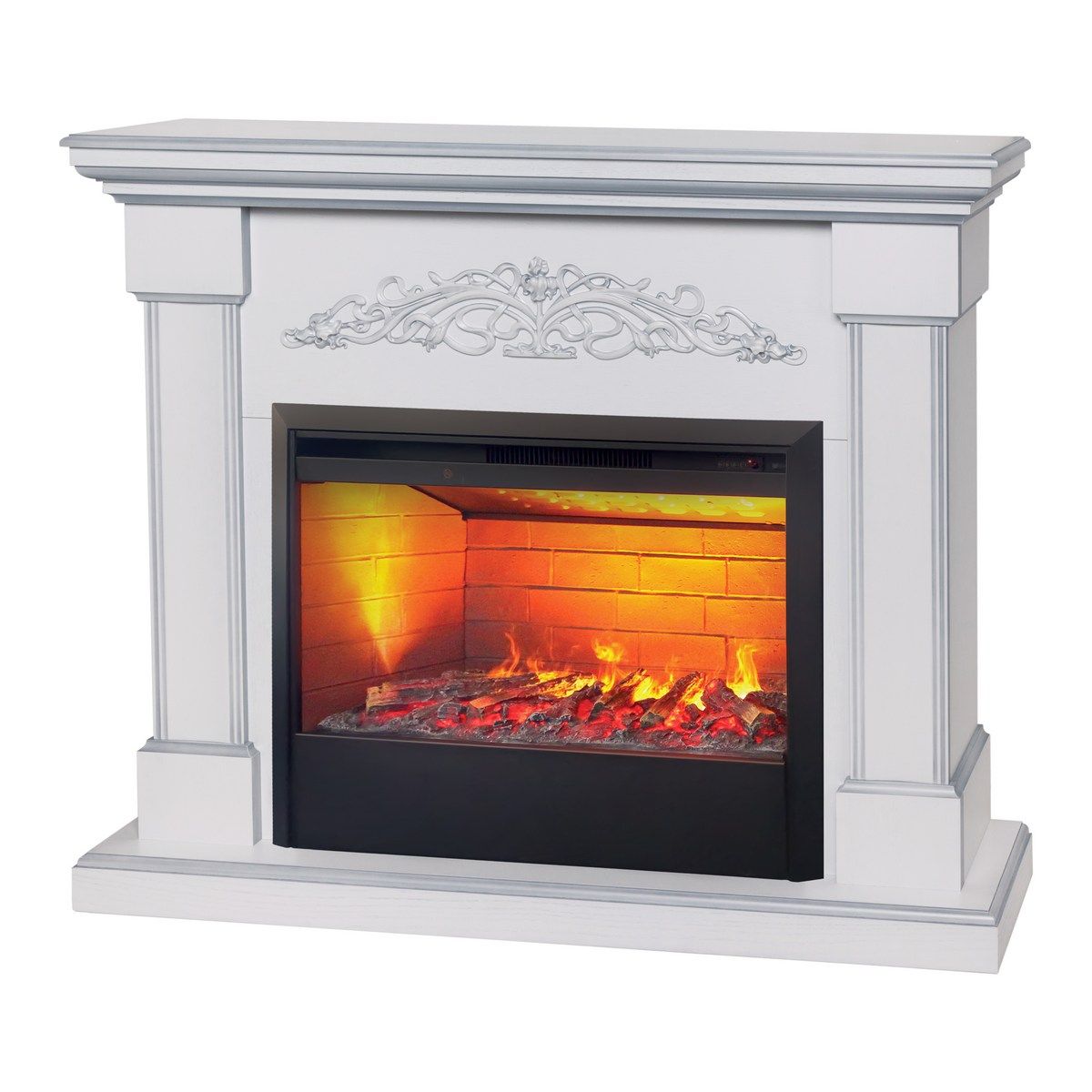 Электрокамин RealFlame Ofelia 26 WT с очагом Helios 26. Габариты (ШxВxГ) 125x108.2x37 см Электрокамин RealFlame Ofelia 26 WT с очагом Helios 26. Габариты (ШxВxГ) 125x108.2x37 см