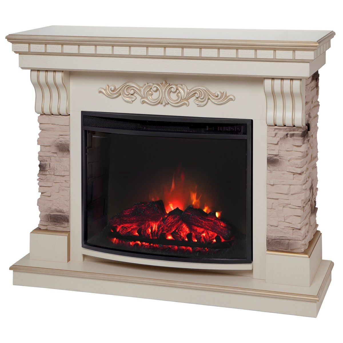 Электрокамин RealFlame Marseilles WT с очагом Evrika 25,5. Габариты (ШxВxГ) 114.5x93.7x38 см Электрокамин RealFlame Marseilles WT с очагом Evrika 25,5. Габариты (ШxВxГ) 114.5x93.7x38 см