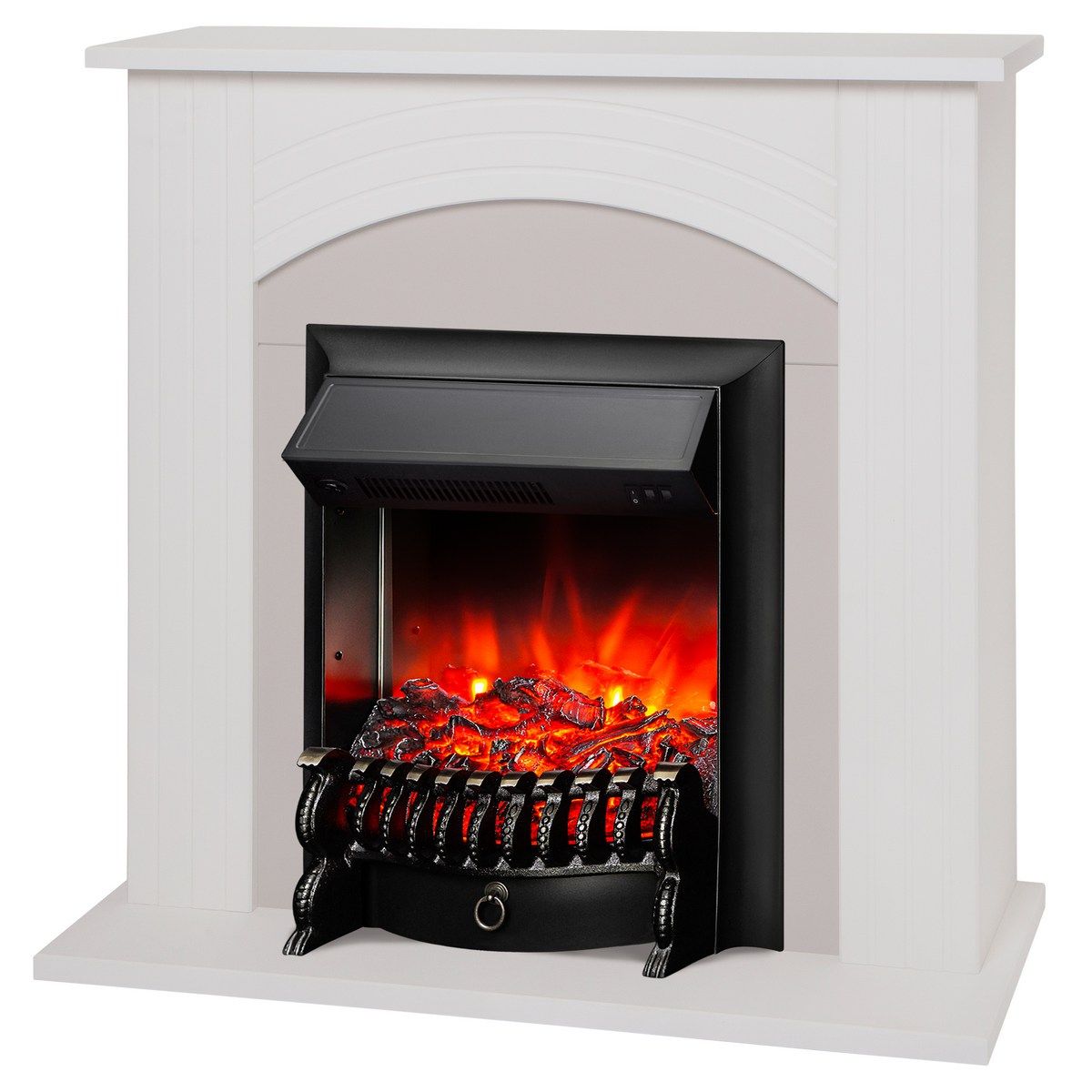 Электрокамин RealFlame Hanna WT с очагом Fobos Lux Black без пульта. Габариты (ШxВxГ) 98x97x30 см Электрокамин RealFlame Hanna WT с очагом Fobos Lux Black без пульта. Габариты (ШxВxГ) 98x97x30 см