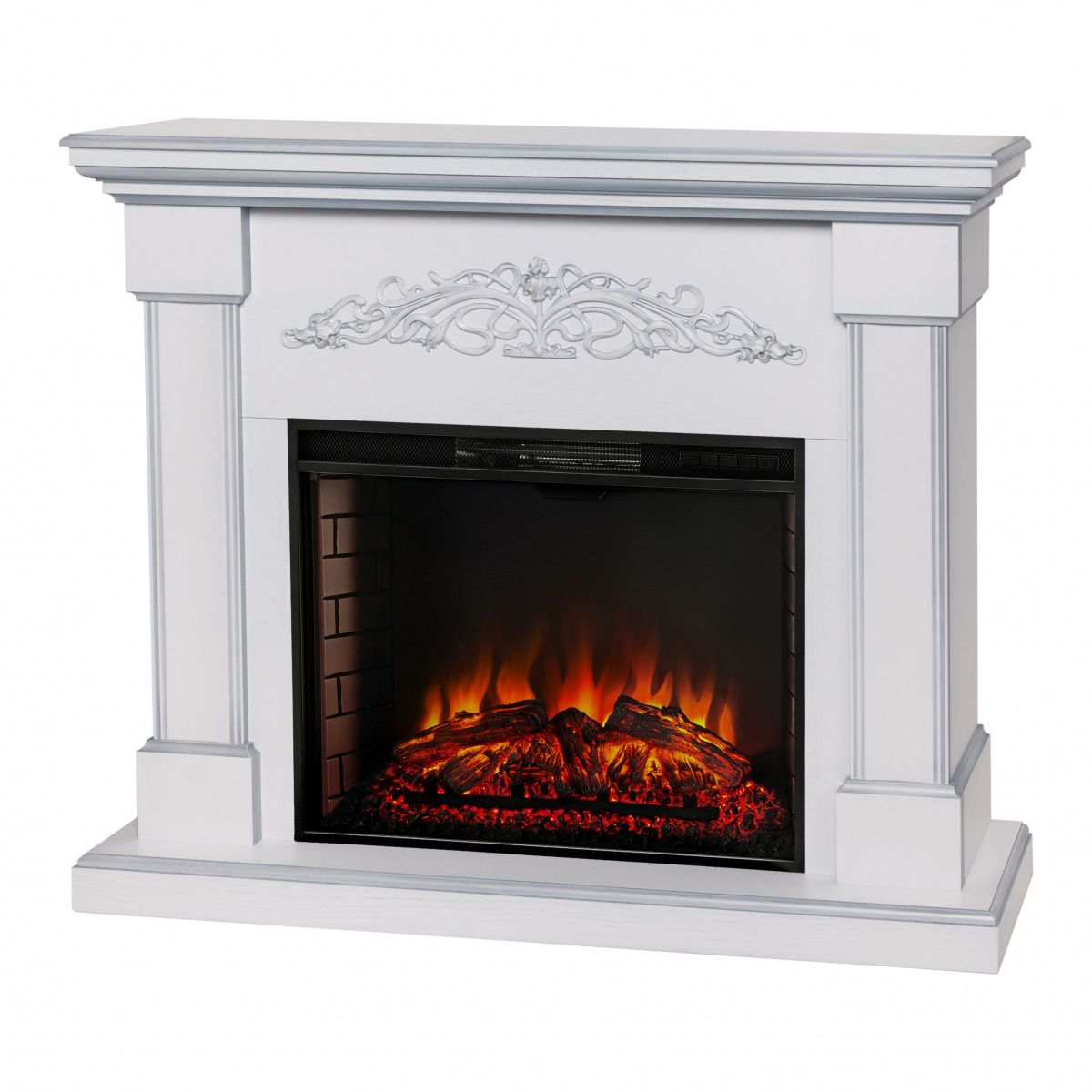Электрокамин RealFlame Ofelia 26 WT с очагом Epsilon 26 S IR. Габариты (ШxВxГ) 125x108.2x37 см Электрокамин RealFlame Ofelia 26 WT с очагом Epsilon 26 S IR. Габариты (ШxВxГ) 125x108.2x37 см
