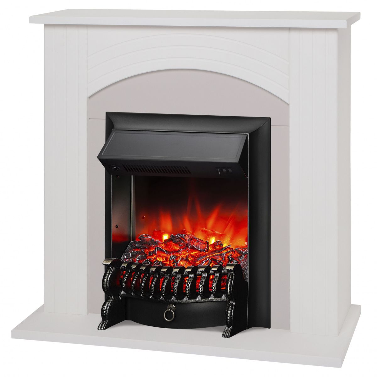 Электрокамин RealFlame Hanna WT с очагом Fobos Lux Black без пульта. Габариты (ШxВxГ) 98x97x30 см Электрокамин RealFlame Hanna WT с очагом Fobos Lux Black без пульта. Габариты (ШxВxГ) 98x97x30 см