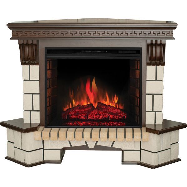 Электрокамин RealFlame Stone Coner 26 AO с очагом Epsilon 26 S IR. Габариты (ШxВxГ) 142x105.5x86 см Электрокамин RealFlame Stone Coner 26 AO с очагом Epsilon 26 S IR. Габариты (ШxВxГ) 142x105.5x86 см