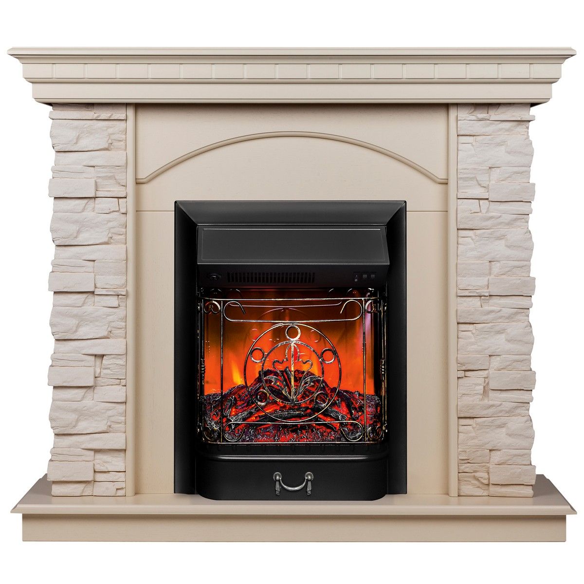 Электрокамин Elford WT с очагом Majestic Lux Black. Габариты (ШxВxГ) 115.5x101x42 см Электрокамин Elford WT с очагом Majestic Lux Black. Габариты (ШxВxГ) 115.5x101x42 см