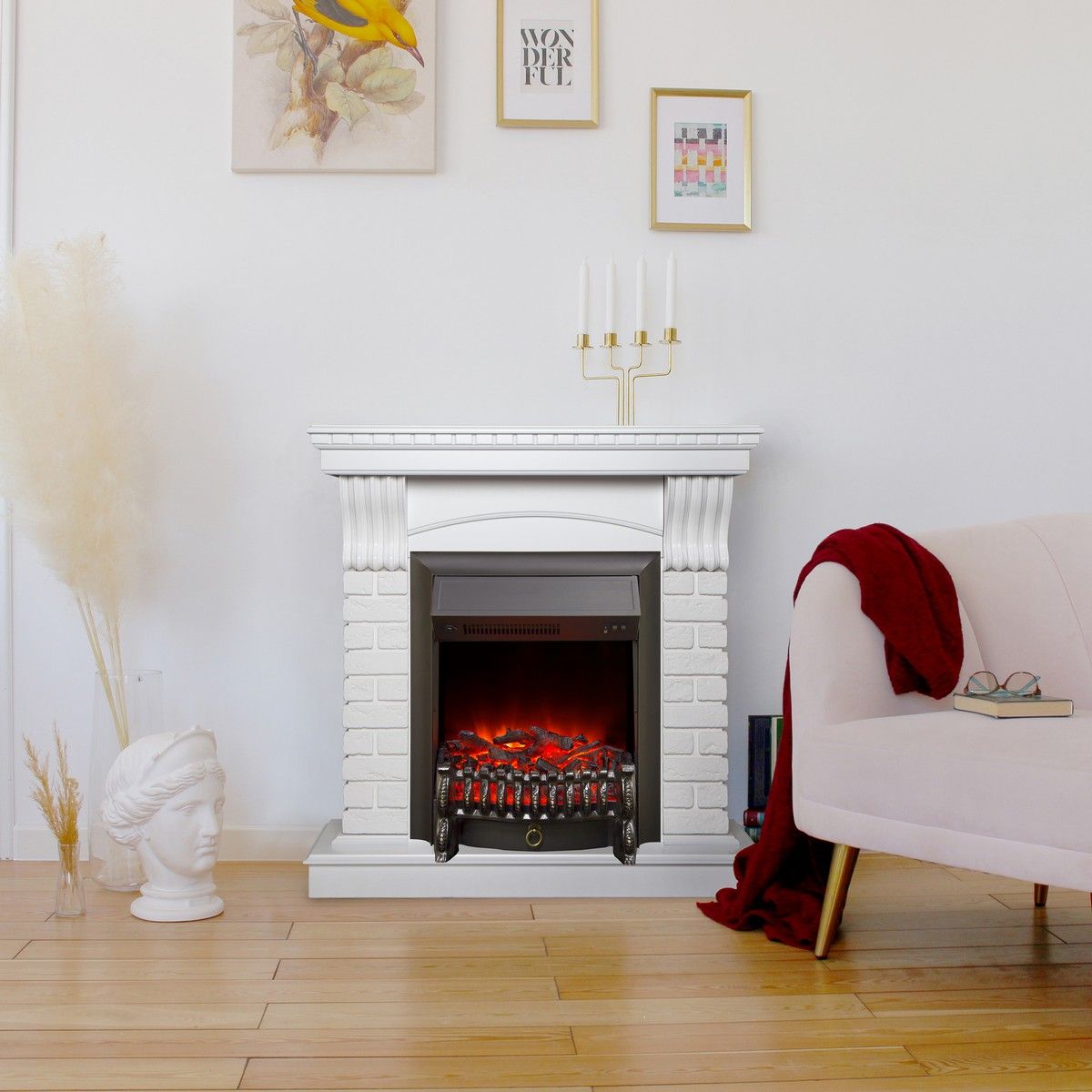Электрокамин Jazz WT с очагом Fobos Lux Black. Габариты (ШxВxГ) 98x97x30 см Электрокамин Jazz WT с очагом Fobos Lux Black. Габариты (ШxВxГ) 98x97x30 см