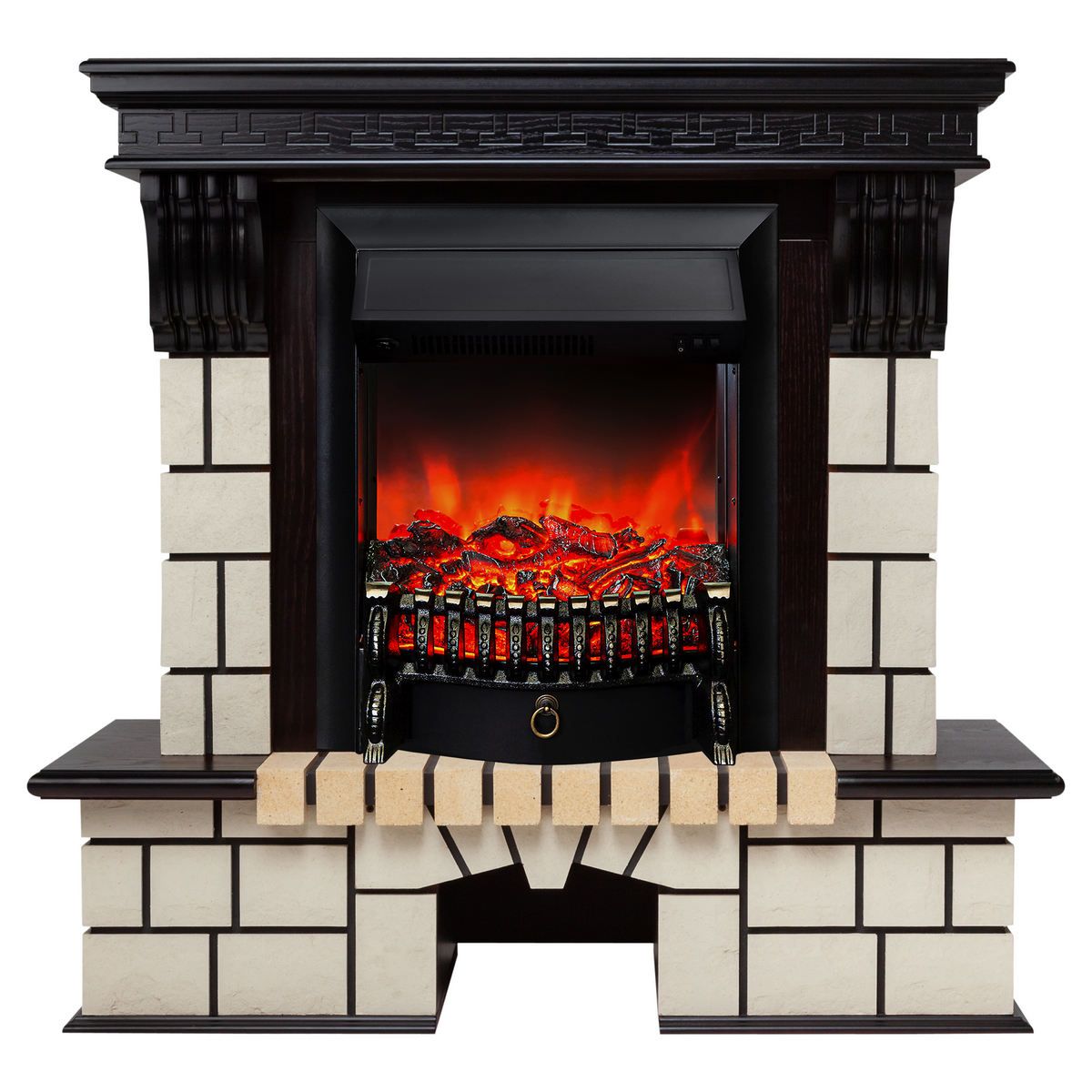 Электрокамин Stone STD AO с очагом Fobos Lux Black. Габариты (ШxВxГ) 98x97x30 см Электрокамин Stone STD AO с очагом Fobos Lux Black. Габариты (ШxВxГ) 98x97x30 см