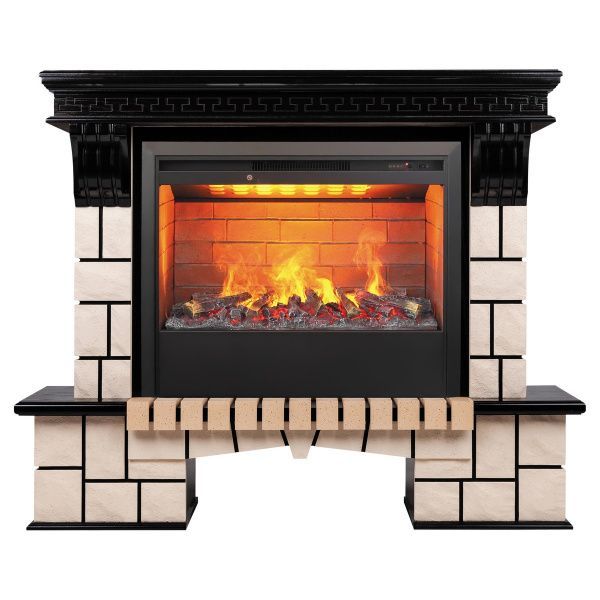 Электрокамин RealFlame Stone 26 AO с очагом 3D Helios 26. Габариты (ШxВxГ) 132x106x42 см Электрокамин RealFlame Stone 26 AO с очагом 3D Helios 26. Габариты (ШxВxГ) 132x106x42 см