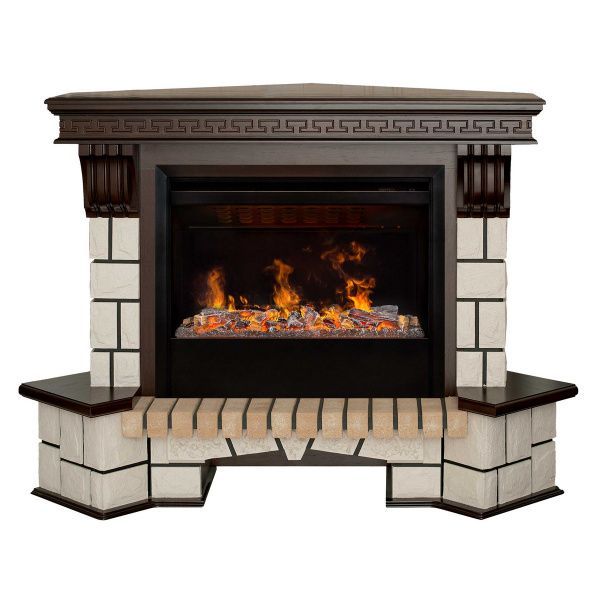 Электрокамин RealFlame Stone Coner 26 AO с очагом 3D Helios 26 SBG. Габариты (ШxВxГ) 142x105.5x86 см Электрокамин RealFlame Stone Coner 26 AO с очагом 3D Helios 26 SBG. Габариты (ШxВxГ) 142x105.5x86 см