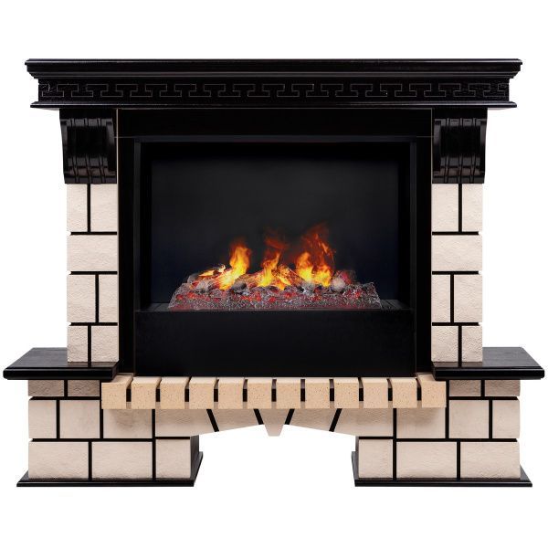Электрокамин RealFlame Stone 26 AO с очагом 3D Cassette 630. Габариты (ШxВxГ) 132x106x42 см Электрокамин RealFlame Stone 26 AO с очагом 3D Cassette 630. Габариты (ШxВxГ) 132x106x42 см
