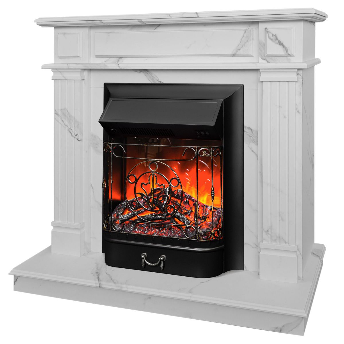 Электрокамин RealFlame Rodos WT-F512 с очагом Majestic Lux Black без пульта. Габариты (ШxВxГ) 99x89.5x37 см Электрокамин RealFlame Rodos WT-F512 с очагом Majestic Lux Black без пульта. Габариты (ШxВxГ) 99x89.5x37 см