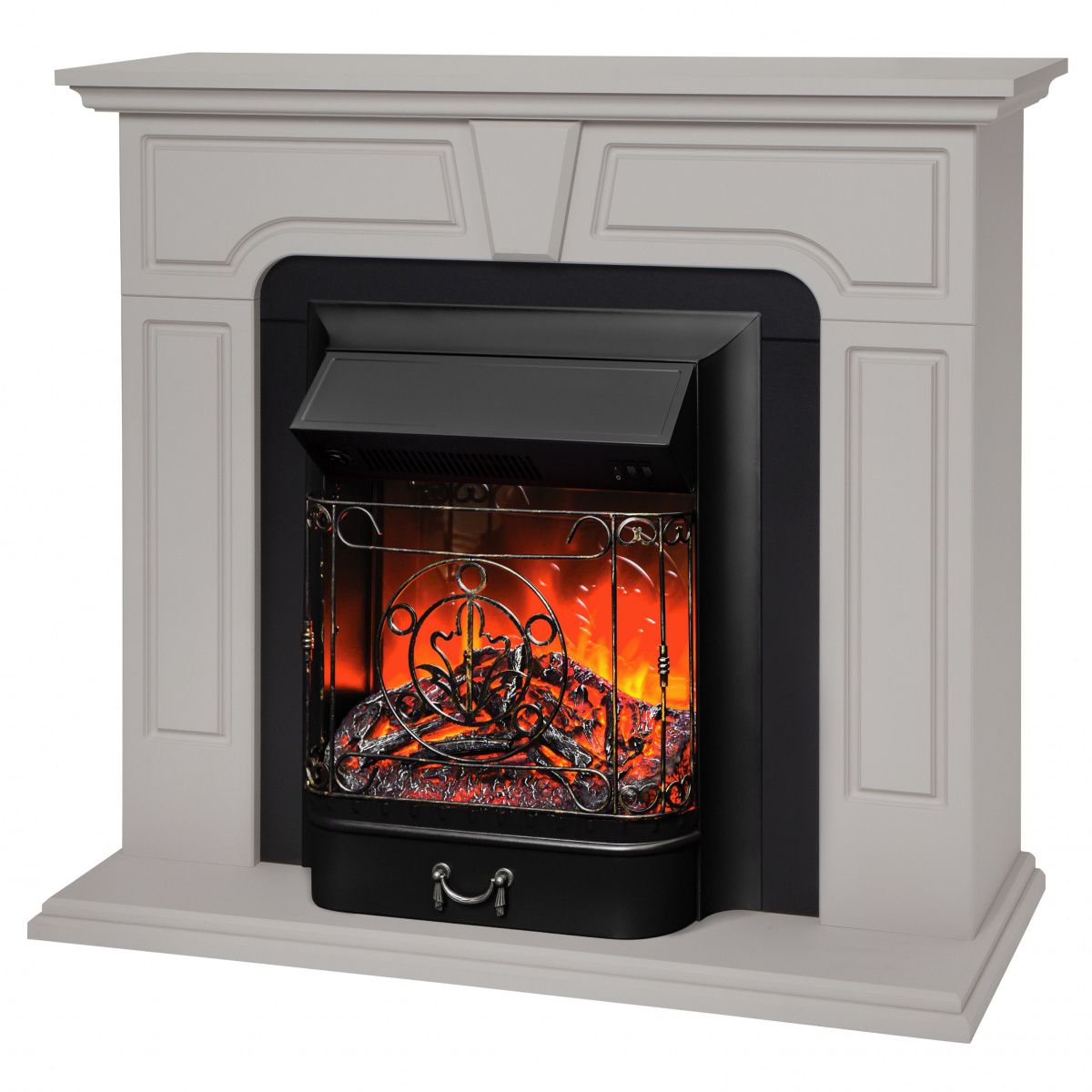 Электрокамин RealFlame Theodor BG-F615 с очагом Majestic Lux Black. Габариты (ШxВxГ) 99x89.5x37 см Электрокамин RealFlame Theodor BG-F615 с очагом Majestic Lux Black. Габариты (ШxВxГ) 99x89.5x37 см
