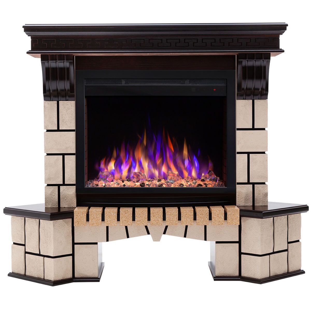 Электрокамин RealFlame Stone Coner 25/25,5 AO с очагом Saphir 25,5, 6 цветов пламени. Габариты (ШxВxГ) 128x105.5x78 см Электрокамин RealFlame Stone Coner 25/25,5 AO с очагом Saphir 25,5, 6 цветов пламени. Габариты (ШxВxГ) 128x105.5x78 см