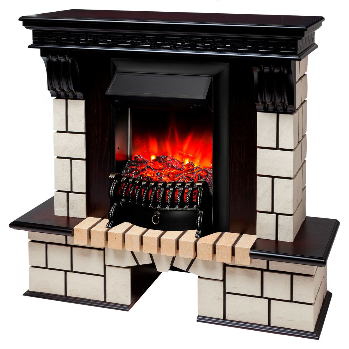 Электрокамин Stone STD AO с очагом Fobos Lux Black. Габариты (ШxВxГ) 98x97x30 см Электрокамин Stone STD AO с очагом Fobos Lux Black. Габариты (ШxВxГ) 98x97x30 см
