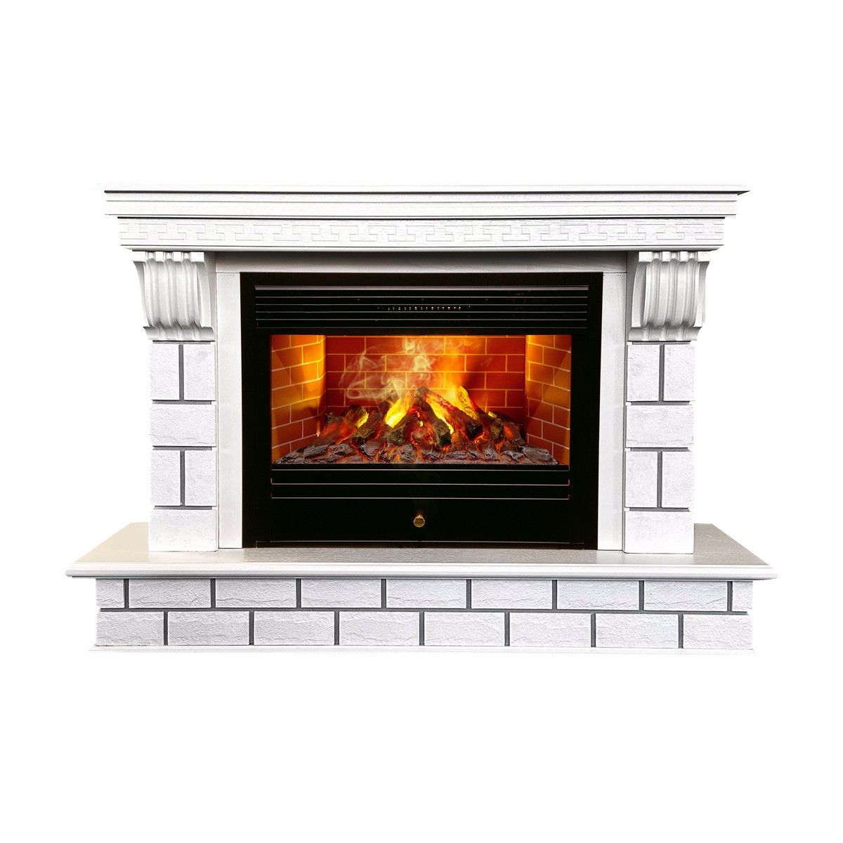 Электрокамин RealFlame Castle 26 WT с очагом 3D Novara. Габариты (ШxВxГ) xx см Электрокамин RealFlame Castle 26 WT с очагом 3D Novara. Габариты (ШxВxГ) xx см