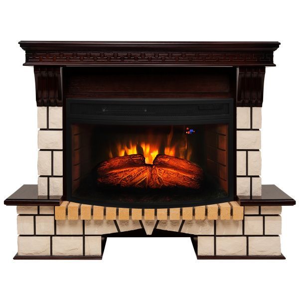 Электрокамин RealFlame Stone 33W AO с очагом Firespace 33W. Габариты (ШxВxГ) 143x106x49 см Электрокамин RealFlame Stone 33W AO с очагом Firespace 33W. Габариты (ШxВxГ) 143x106x49 см