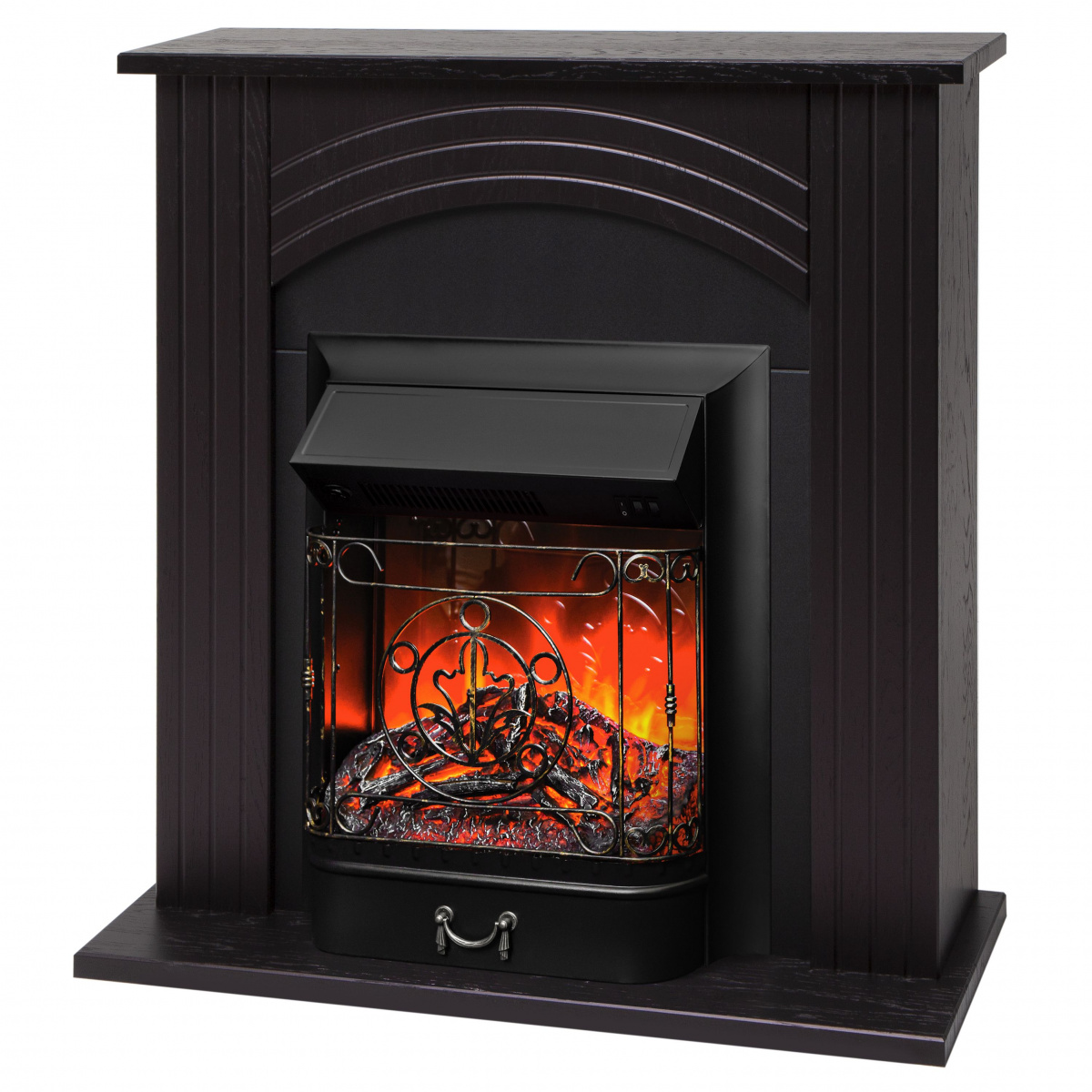 Электрокамин RealFlame Hanna DN с очагом Majestic Lux Black без пульта. Габариты (ШxВxГ) 93x95x32 см Электрокамин RealFlame Hanna DN с очагом Majestic Lux Black без пульта. Габариты (ШxВxГ) 93x95x32 см