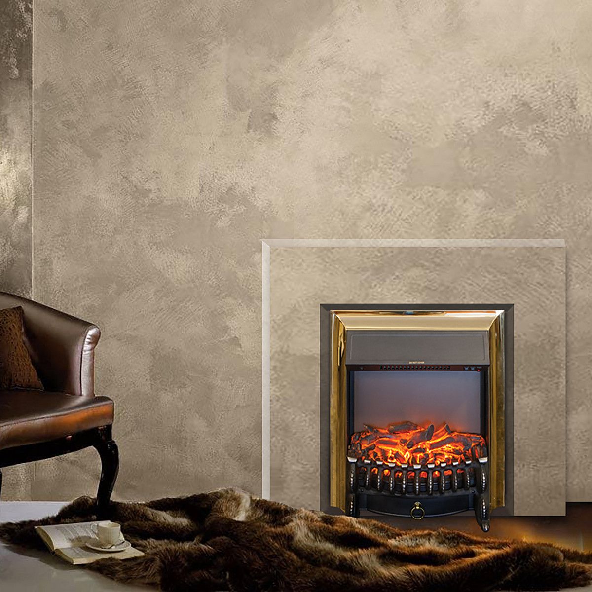 Электроочаг Fobos Lux Brass. Габариты (ШxВxГ) 98x97x30 см Электроочаг Fobos Lux Brass. Габариты (ШxВxГ) 98x97x30 см