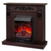 Электрокамин Dominica DN с очагом Majestic Lux Black RC. Габариты (ШxВxГ) 101x96x39 см