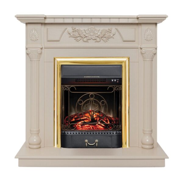 Электрокамин Dacota WT с очагом Majestic Lux Brass. Габариты (ШxВxГ) 98x98x40 см Электрокамин Dacota WT с очагом Majestic Lux Brass. Габариты (ШxВxГ) 98x98x40 см