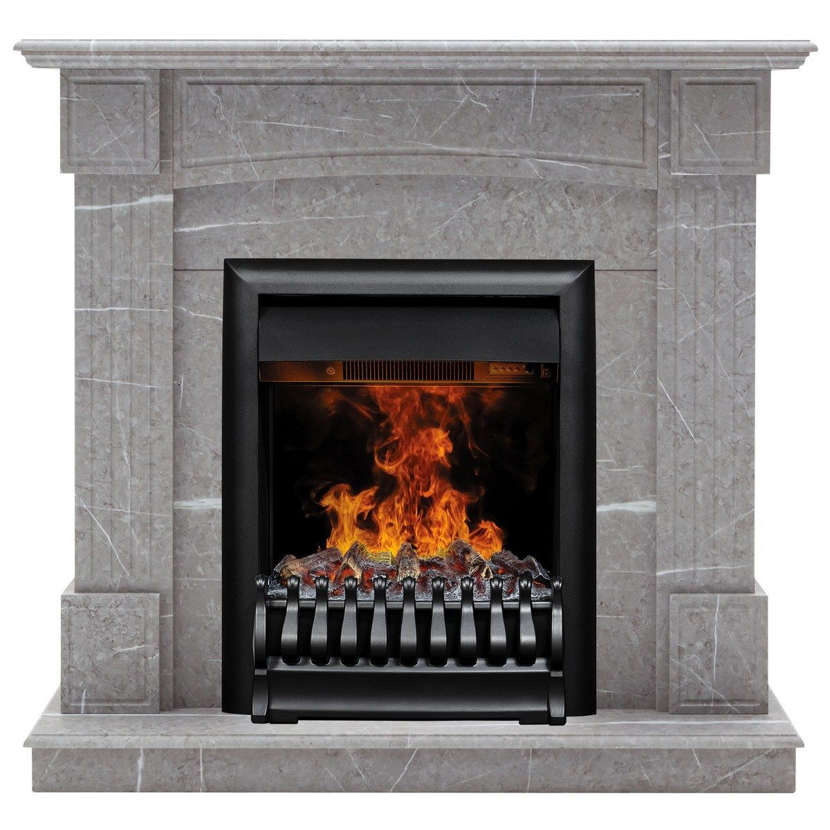 Электрокамин RealFlame Andrea GR с очагом 3D Oregan. Габариты (ШxВxГ) 104.2x96.5x39 см Электрокамин RealFlame Andrea GR с очагом 3D Oregan. Габариты (ШxВxГ) 104.2x96.5x39 см