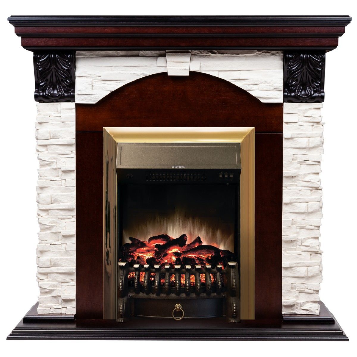 Электрокамин Dublin Lux AO с очагом Fobos Lux Brass. Габариты (ШxВxГ) 98x97x30 см Электрокамин Dublin Lux AO с очагом Fobos Lux Brass. Габариты (ШxВxГ) 98x97x30 см