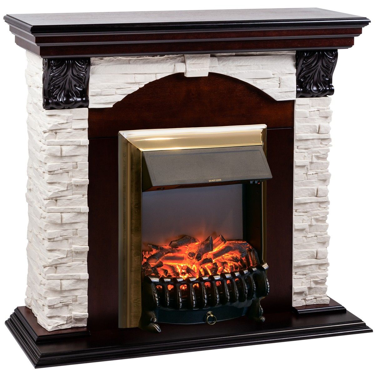 Электрокамин Dublin Lux AO с очагом Fobos Lux Brass. Габариты (ШxВxГ) 98x97x30 см Электрокамин Dublin Lux AO с очагом Fobos Lux Brass. Габариты (ШxВxГ) 98x97x30 см