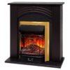 Электрокамин Hanna STD DN с очагом Majestic Lux Brass. Габариты (ШxВxГ) 93x95x32 см