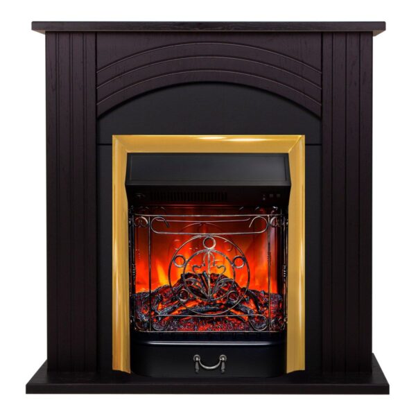 Электрокамин Hanna STD DN с очагом Majestic Lux Brass. Габариты (ШxВxГ) 93x95x32 см Электрокамин Hanna STD DN с очагом Majestic Lux Brass. Габариты (ШxВxГ) 93x95x32 см