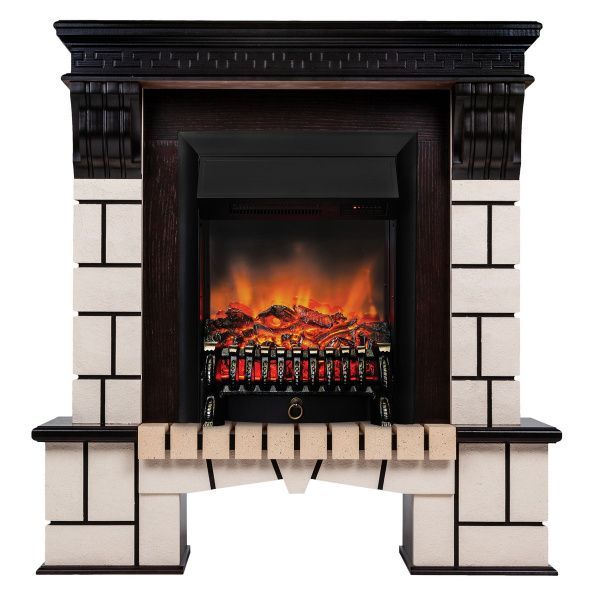 Электрокамин RealFlame Stone AO с очагом Fobos Lux BL, пульт ДУ. Габариты (ШxВxГ) 99x112x37 см Электрокамин RealFlame Stone AO с очагом Fobos Lux BL, пульт ДУ. Габариты (ШxВxГ) 99x112x37 см
