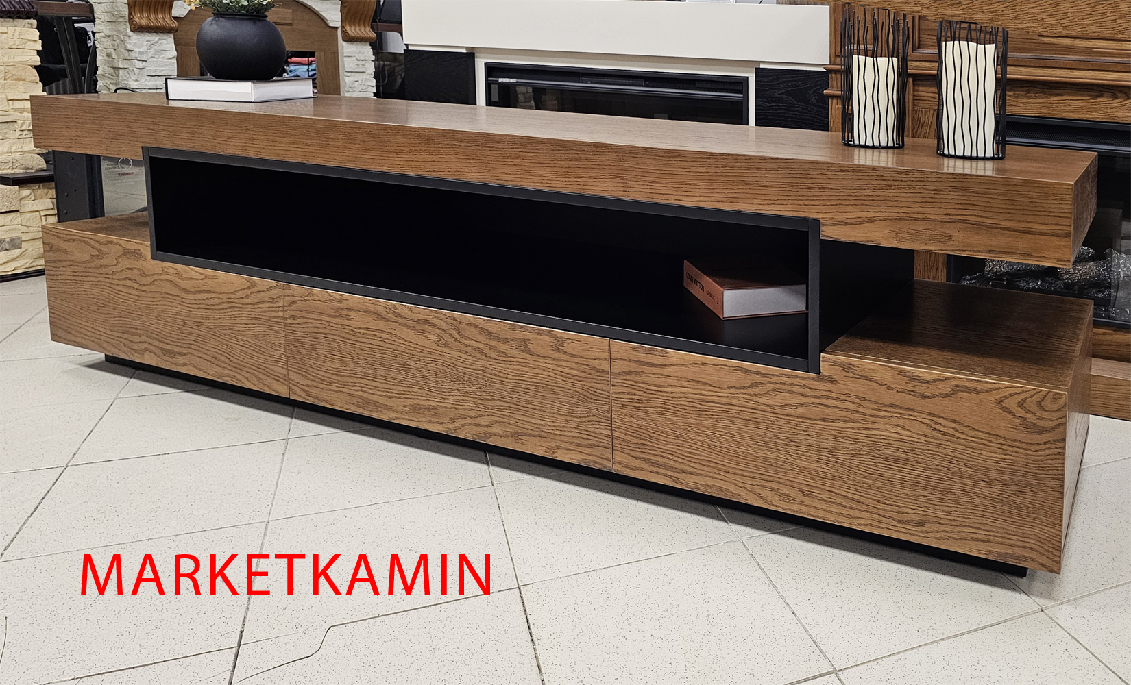 РАСПРОДАЖА ДАННОГО ВАРИАНТА! ТВ-тумба № 17 Направляющие ящиков BLUM Австрия (орех/чёрная эмаль) Выдвижные ящики и открытая центральная ниша. Цвет и размеры на выбор. Габариты (ШxВxГ) 2000x520x500 мм (Копировать) РАСПРОДАЖА ДАННОГО ВАРИАНТА! ТВ-тумба № 17 Направляющие ящиков BLUM Австрия (орех/чёрная эмаль) Выдвижные ящики и открытая центральная ниша. Цвет и размеры на выбор. Габариты (ШxВxГ) 2000x520x500 мм (Копировать)