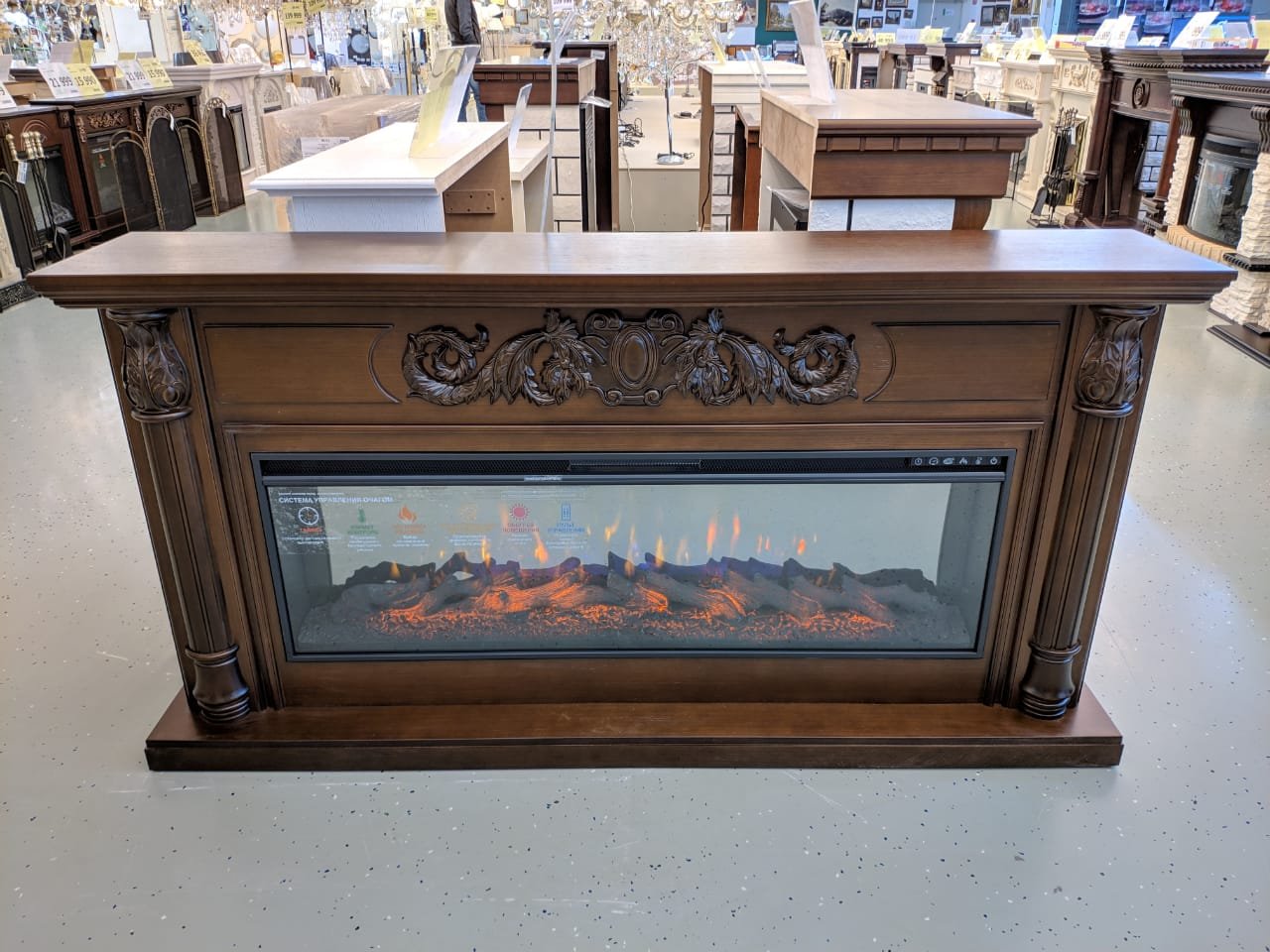 ЛОРД (цвет на выбор: Бежевый с Золотой Патиной / Белый с Золотой Патиной / Темный Дуб) / LORD / с очагом FreeSpace 50" Размеры, мм: 1780 (ш) х 900 (в) х 340 (г) ЛОРД (цвет на выбор: Бежевый с Золотой Патиной / Белый с Золотой Патиной / Темный Дуб) / LORD / с очагом FreeSpace 50" Размеры, мм: 1780 (ш) х 900 (в) х 340 (г)