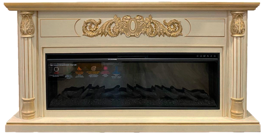 ЛОРД (цвет на выбор: Бежевый с Золотой Патиной / Белый с Золотой Патиной / Темный Дуб) / LORD / с очагом FreeSpace 50" Размеры, мм: 1780 (ш) х 900 (в) х 340 (г) ЛОРД (цвет на выбор: Бежевый с Золотой Патиной / Белый с Золотой Патиной / Темный Дуб) / LORD / с очагом FreeSpace 50" Размеры, мм: 1780 (ш) х 900 (в) х 340 (г)