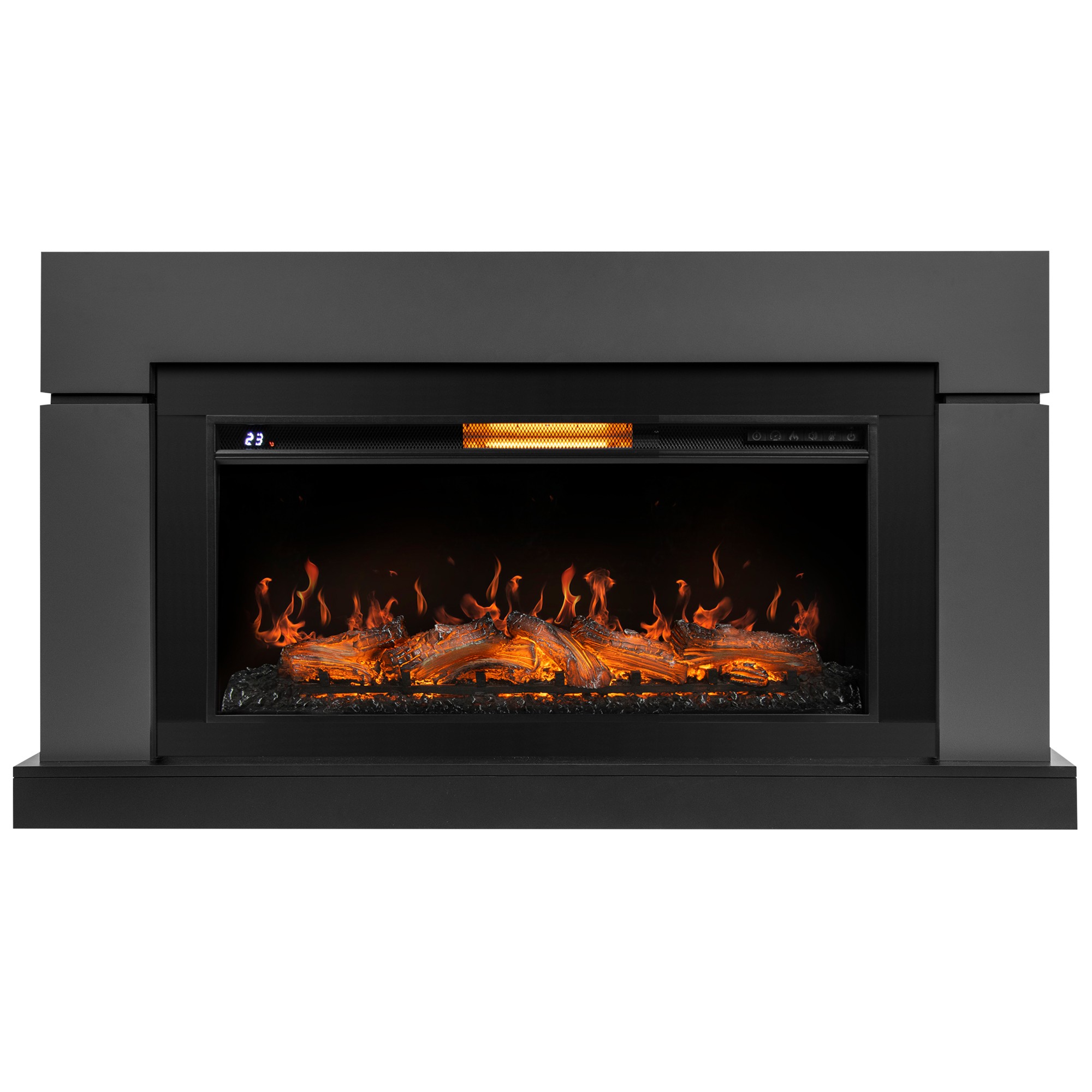 Lindos (Линдос) графит, Очаг Royal Thermo Aurora RTFP/P-AR40LS. Габариты (ШxВxГ): 1600х1000х380 мм Lindos (Линдос) графит, Очаг Royal Thermo Aurora RTFP/P-AR40LS. Габариты (ШxВxГ): 1600х1000х380 мм