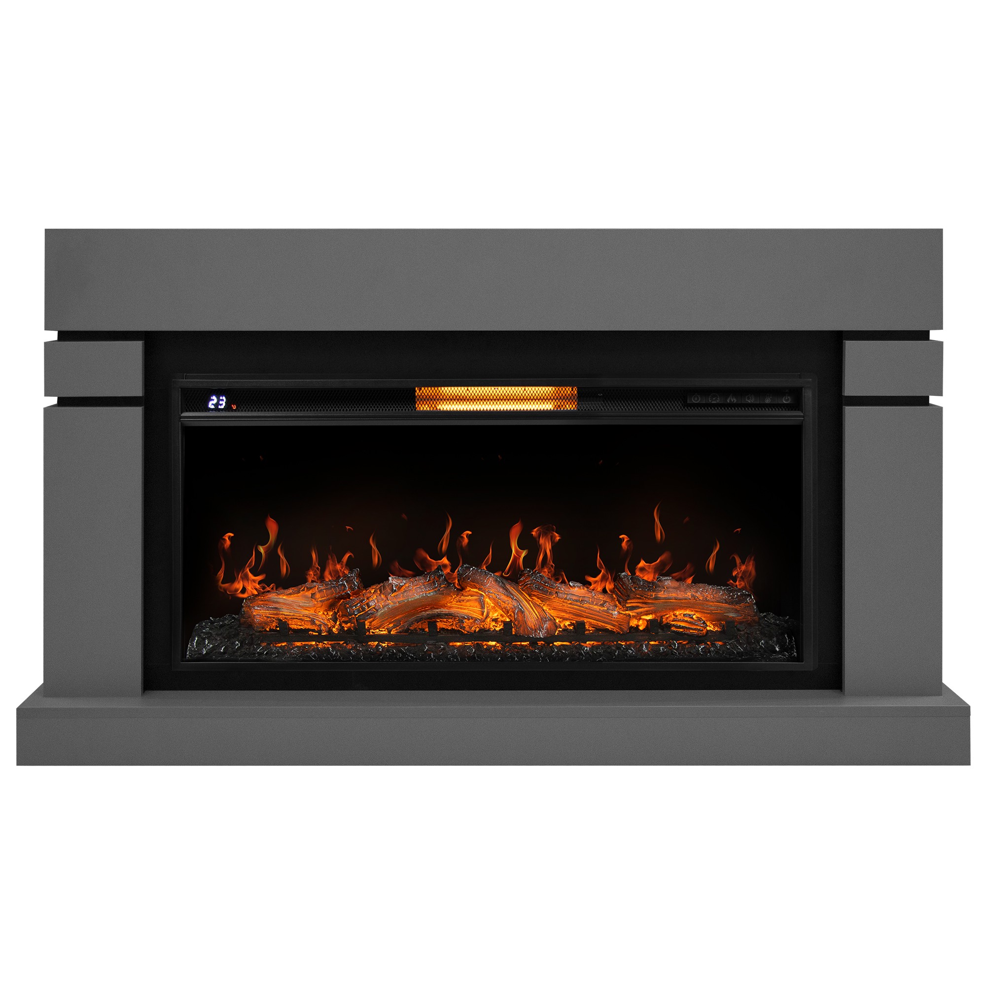 Lindos (Линдос) светло-серый. Очаг Royal Thermo Aurora RTFP/P-AR40LS. Габариты (ШxВxГ): 1600х1000х380 мм Lindos (Линдос) светло-серый. Очаг Royal Thermo Aurora RTFP/P-AR40LS. Габариты (ШxВxГ): 1600х1000х380 мм