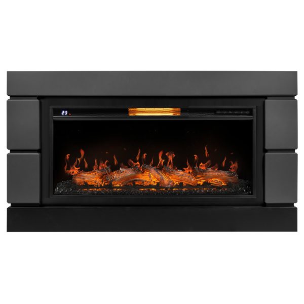 Moderno (Модерно) графит/черный. Очаг Royal Thermo Aurora RTFP/P-AR40LS. Габариты (ШxВxГ): 1600х1000х380 мм Moderno (Модерно) графит/черный. Очаг Royal Thermo Aurora RTFP/P-AR40LS. Габариты (ШxВxГ): 1600х1000х380 мм