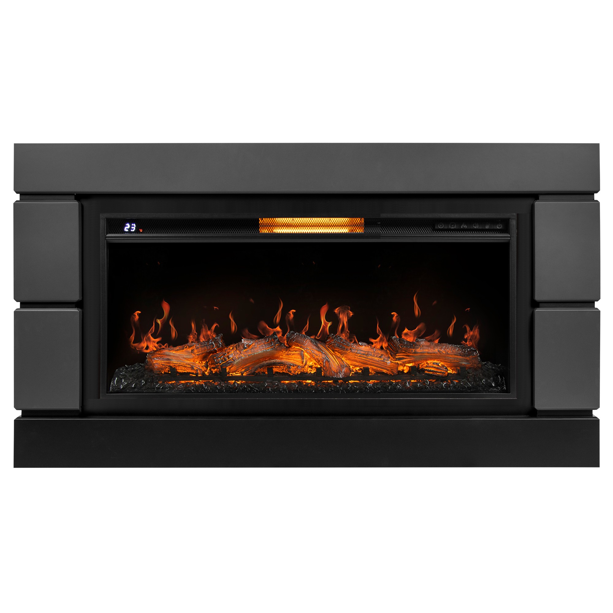 Moderno (Модерно) графит/черный. Очаг Royal Thermo Aurora RTFP/P-AR40LS. Габариты (ШxВxГ): 1600х1000х380 мм Moderno (Модерно) графит/черный. Очаг Royal Thermo Aurora RTFP/P-AR40LS. Габариты (ШxВxГ): 1600х1000х380 мм