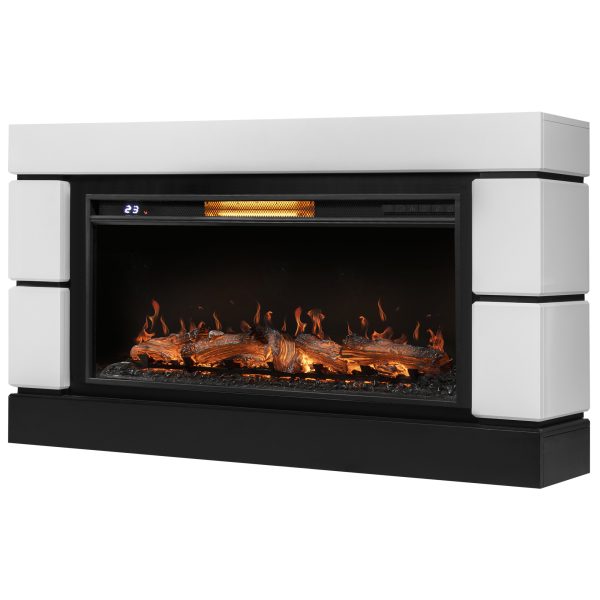 Moderno (Модерно) белый/черный. Очаг Royal Thermo Aurora RTFP/P-AR40LS. Габариты (ШxВxГ): 1600х1000х380 мм Moderno (Модерно) белый/черный. Очаг Royal Thermo Aurora RTFP/P-AR40LS. Габариты (ШxВxГ): 1600х1000х380 мм