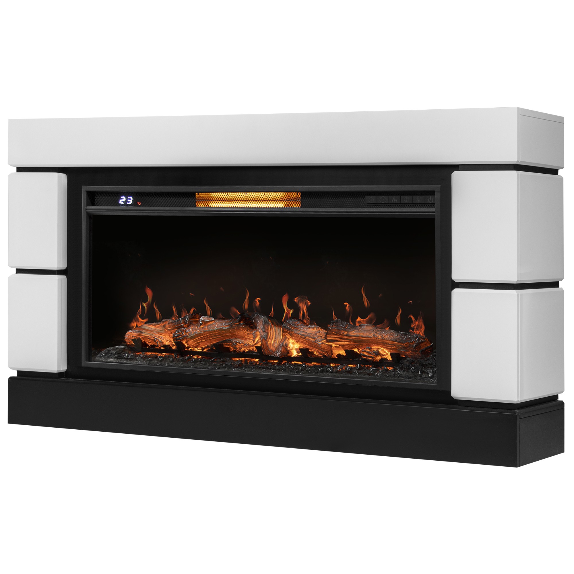 Moderno (Модерно) белый/черный. Очаг Royal Thermo Aurora RTFP/P-AR40LS. Габариты (ШxВxГ): 1600х1000х380 мм Moderno (Модерно) белый/черный. Очаг Royal Thermo Aurora RTFP/P-AR40LS. Габариты (ШxВxГ): 1600х1000х380 мм