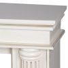 Olympia (Олимпия) белый дуб с золотой патиной. Очаг Royal Thermo Aurora RTFP/P-AR40LS. Габариты (ШxВxГ): 1600х1000х380 мм