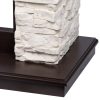Michigan (Мичиган) темный дуб, светлый сланец. Очаг Royal Thermo Aurora RTFP/P-AR40LS. Габариты (ШxВxГ): 1600х1000х380 мм