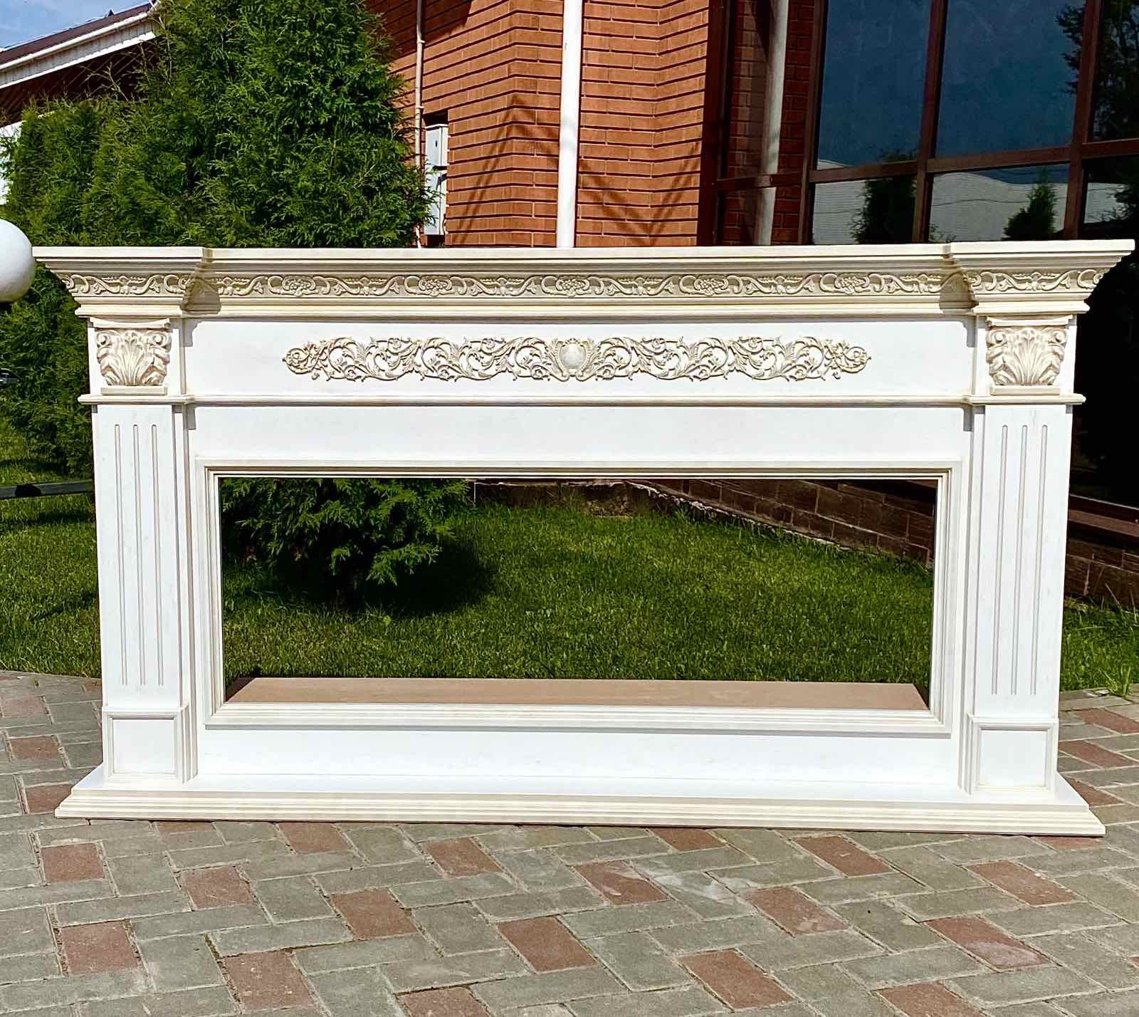 ЕЛИЗАВЕТА (цвет на выбор: белая эмаль, белая с золотой патиной, бежевая с золотой патиной) / ELIZAVETTA / с очагомFreeSpace 50" Размеры, мм: 1820 (ш) х 990 (в) х 380 (г) ЕЛИЗАВЕТА (цвет на выбор: белая эмаль, белая с золотой патиной, бежевая с золотой патиной) / ELIZAVETTA / с очагомFreeSpace 50" Размеры, мм: 1820 (ш) х 990 (в) х 380 (г)