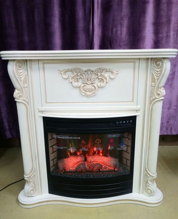 СТЕНВУД (светло-бежевая эмаль с золотой патиной) / STANWOOD / С очагом Панорамик 25". Размеры, мм: 1103 (ш) х 1098 (в) х 393 (г) СТЕНВУД (светло-бежевая эмаль с золотой патиной) / STANWOOD / С очагом Панорамик 25". Размеры, мм: 1103 (ш) х 1098 (в) х 393 (г)